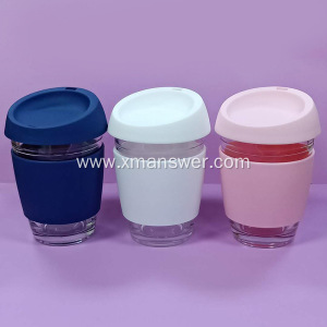 Colorful silicone cup lid reusable coffee cup lid